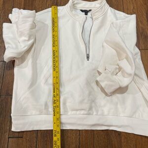 Banana Republic Off-White Half-Zip Jacket